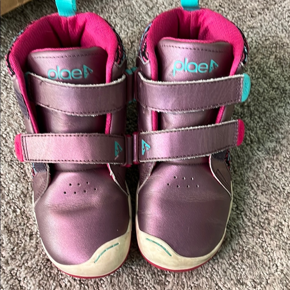 PLAE Pink and Blue Sneakers Velcro High-Tops